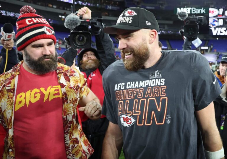 Travis Kelce says brother Jason was defending his family in phone-smashing incident