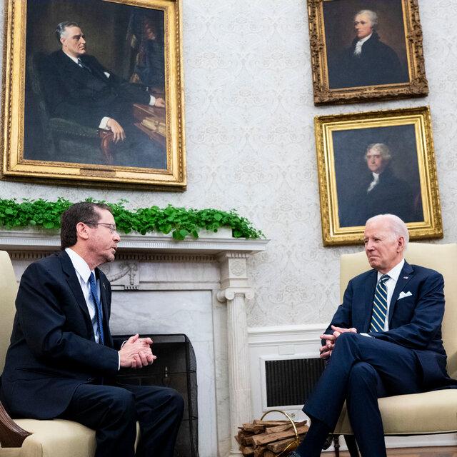 Biden meets with Israel’s Herzog on Middle East conflict, humanitarian aid to Gaza